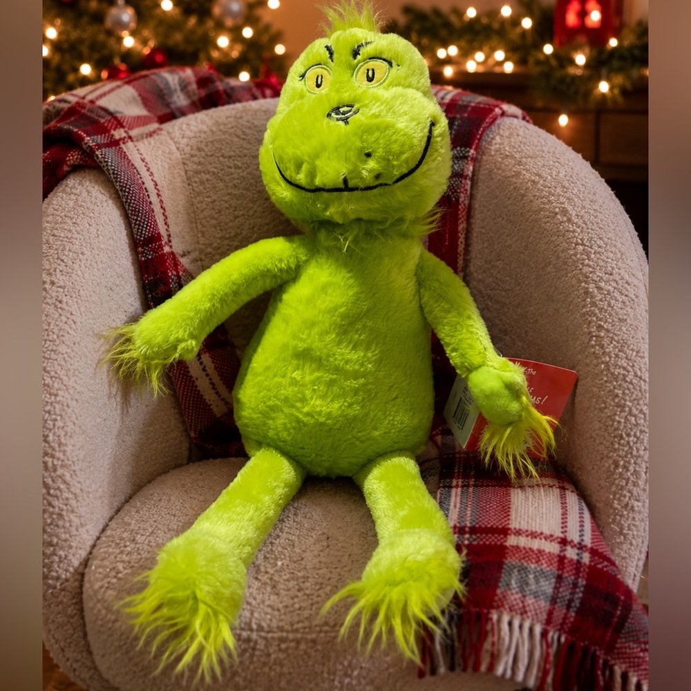 Plush Grinch Stuffed Toy - Bright Green Holiday Plush kohls